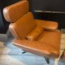 Practically new armchair and footstool Image 6