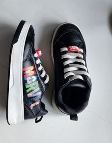 Next Black Standard Fit Marvel Elastic Lace Trainers Kids 12