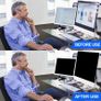 Computer Privacy Screen Filter 24" Hanging Privacy Screen Protector Compatible Widescreen Computer Monitor with Aspect Ratio 16:9,Blue light screen Privacy Screen Protector(23.6,23.8,24 inch) Image 5