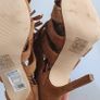 RIVER ISLAND tan fringed high heels Sz 4 UK - Bnwt Rrp 100 Image 9