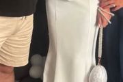Ivory white Debs dress