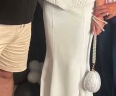 Ivory white Debs dress
