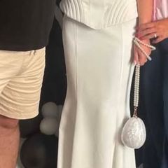 Ivory white Debs dress