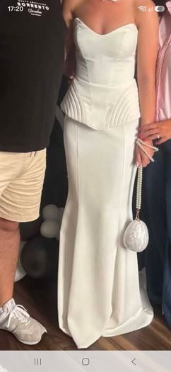 Ivory white Debs dress