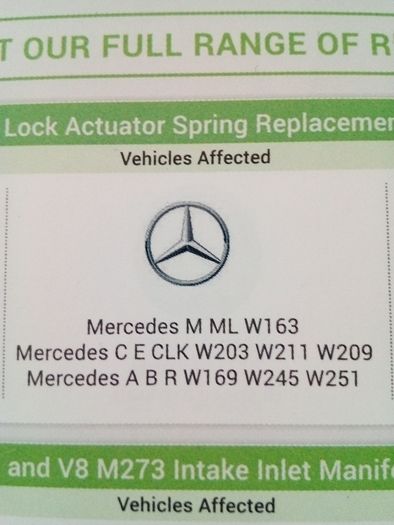 Mercedes car parts will fix your door lock from bouncing up and down