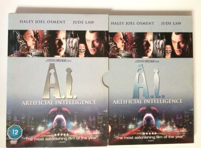 A.I. Artificial Intelligence [2001] Steven Spielberg Film (Haley Joel Osment, Jude Law, Frances O'Connor, Brendan Gleeson & William Hurt) [Movie 2xDVD Digipack]
