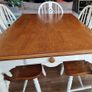 Wood dining table with 6 chairs Image 5