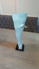 Large Mounted Boeing 737 CFM 56-3 Titanium Jet Engine Blade, Aircraft, Aviation