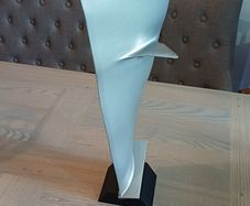 Large Mounted Boeing 737 CFM 56-3 Titanium Jet Engine Blade, Aircraft, Aviation