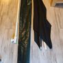 Black Half Umbrella for Balcony or Patio with Base Image 2
