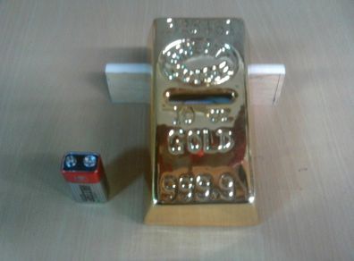 Gold bar savings box