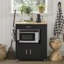 Kitchen trolley Cabinet on wheels black or white Image 6