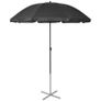 Sun Loungers with Umbrella Aluminium Black Image 3