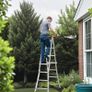 Telescoping Ladder A Frame, 13 FT Compact Aluminum Extension Ladder, Multi-Function Portable Collapsible RV Ladder, Telescopic Ladder for Homework Stairs Indoor Outdoor Roof, 330lb Load Image 8