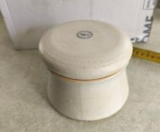 Lided round jar storage or as trinklet box Handcrafted product from Bandon, County Cork, Ireland.