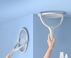 2-PACK Electric Bug and Fly Zapper Fly Killer Rotating Head Type-C Rechargeable Fly Swatter Fly Catcher Fruit Fly Trap Mosquito Killer Wasp Killer Insect Killer Repellant 2 Pack
