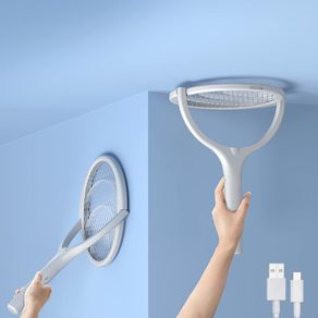 2-PACK Electric Bug and Fly Zapper Fly Killer Rotating Head Type-C Rechargeable Fly Swatter Fly Catcher Fruit Fly Trap Mosquito Killer Wasp Killer Insect Killer Repellant 2 Pack