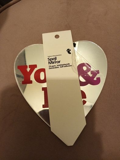 Mini you and me self adhesive mirror