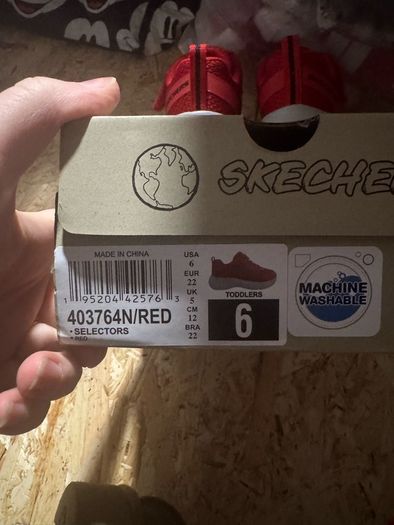 Skechers red toddler runners