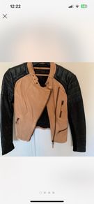 Genuine leather Zara biker jacket