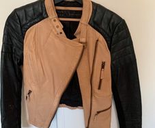 Genuine leather Zara biker jacket