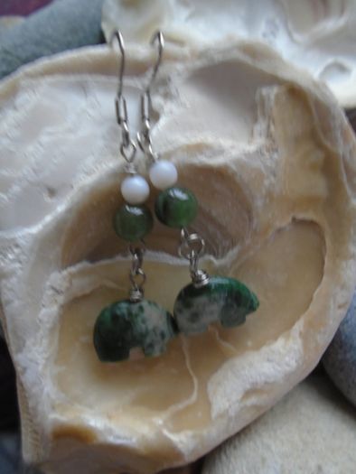 Handmade earrings, Drop earrings, Gemstone earrings, Gift