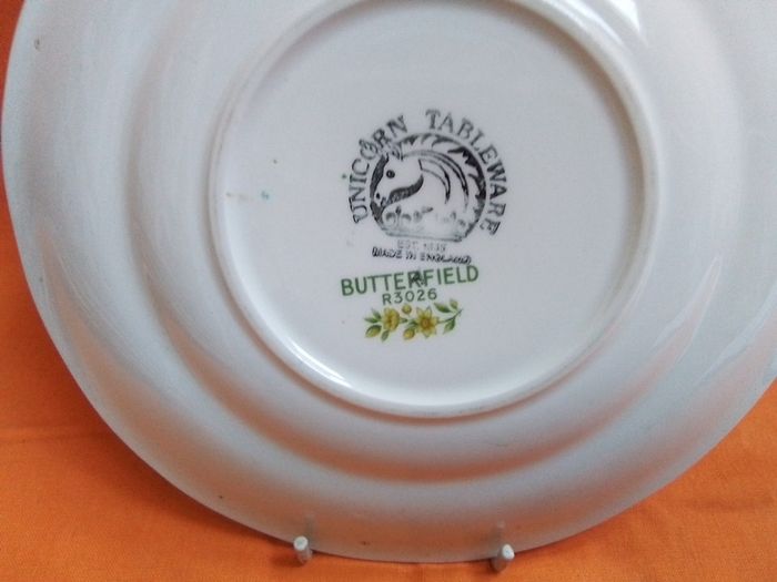 Unicorn Tableware " Butterfield" Collectors Plate