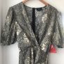 AX Paris Mono Animal MIDI Dress Black / Stone size 14  New with tags Image 2