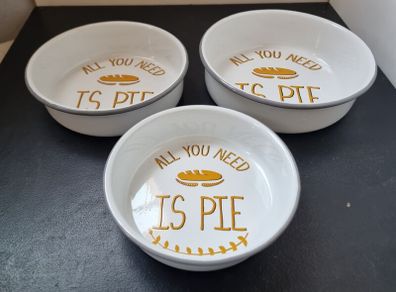 Enamelware Pie Dish  x 3