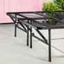 Folding Guest Bed Frame King 150 x 200 cm Space Saving with Underbed Storage Image 3