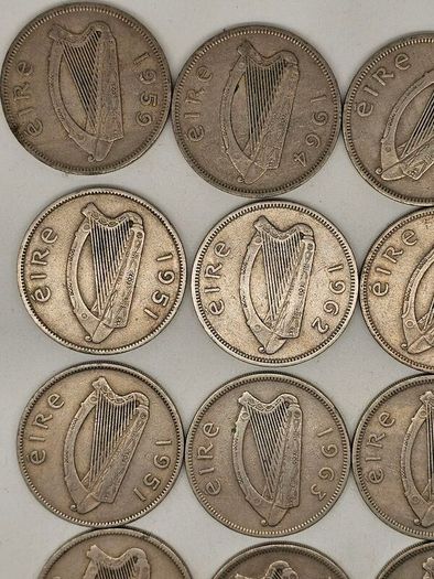 Ireland Cu-Ni 1951-1968 Mixed Date 16 Florin All in Great Condition