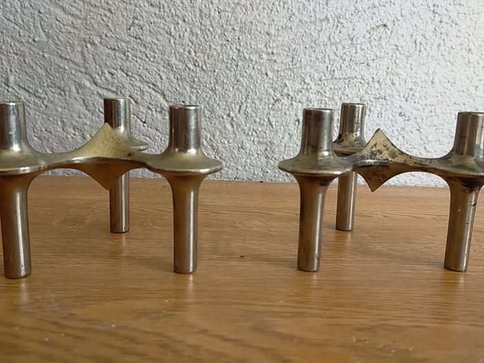 Orion Candle Holders By Caesar Stoffi & Fritz Nagel For Bmf, 1960's