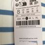 BNWT Cream and Blue Striped Top by Stradivarius Image 3