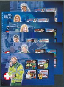 2002 Alderney Community Services Medical and Rescue Services Stamp Booklet Mint Never Hinged (MNH).