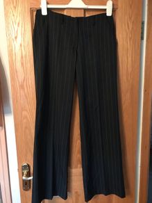 Ladies Vila Pinstripe Trousers Size M