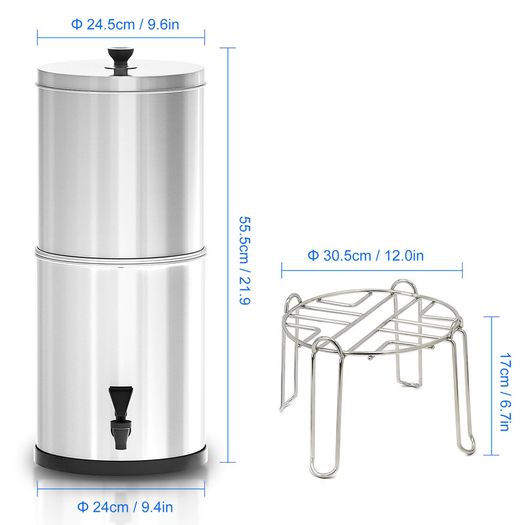 Gravity Water Filter System Water Filtration Bucket for Home Outdoor Camping Hiking Emergency Preparedness Camping Equipment