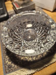 Rare find  Vintage Waterford Cut Crystal Ashtray Colleen Pattern Medium 5 Inch Diameter Vintage Irish Crystal Cut Glass