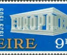 1969 Irish stamp - Europa CEPT