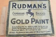 Antique Rudman's Gold Paint kit