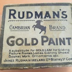 Antique Rudman's Gold Paint kit