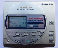 Vintage Sharp Minidisc Walkman Player Recorder Md-mt20, Works Well