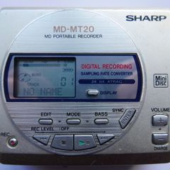 Vintage Sharp Minidisc Walkman Player Recorder Md-mt20, Works Well