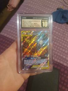 cgc pristine 10 stained glass birds pokemon