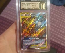cgc pristine 10 stained glass birds pokemon