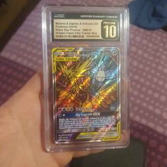cgc pristine 10 stained glass birds pokemon