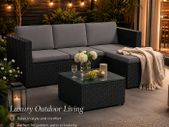 Garden Sofa with Table Garden Furniture Set with Cushions