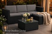 Garden Sofa with Table Garden Furniture Set with Cushions