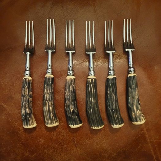 Mid-century Sheffield England, Antler forks