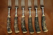 Mid-century Sheffield England, Antler forks