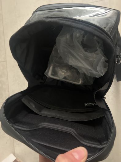 Wild man hard shell scooter bike bag with attachment